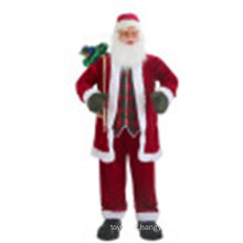 Ornamento de Santa Tree Snowman Toy Toy Algodão Cinza